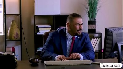 Fat teacher stepdad barebacks his shemale stepdaughter